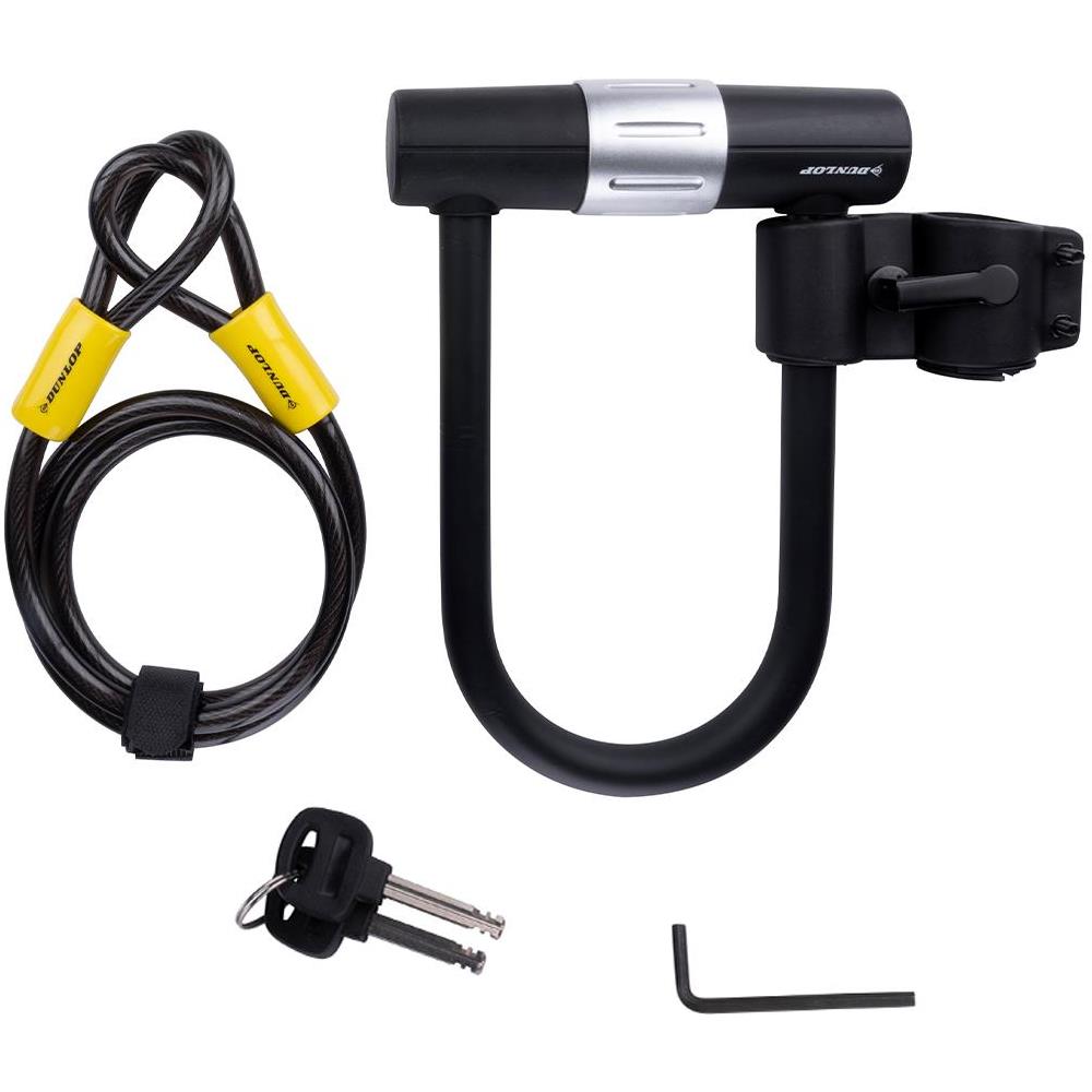 Lucchetto Telaio per Bicicletta Serratura Antifurto con Cavo 120 cm e 2 Chiavi - Foto 1