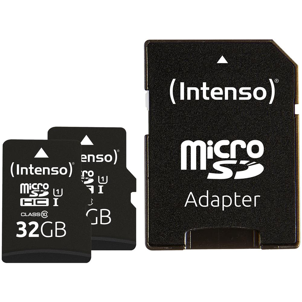 Doppelpack microSDHC 32GB UHS-I Premium inkl. SD-Adapter - High Capacity SD (MicroSDHC) Classe 10 - Foto 1