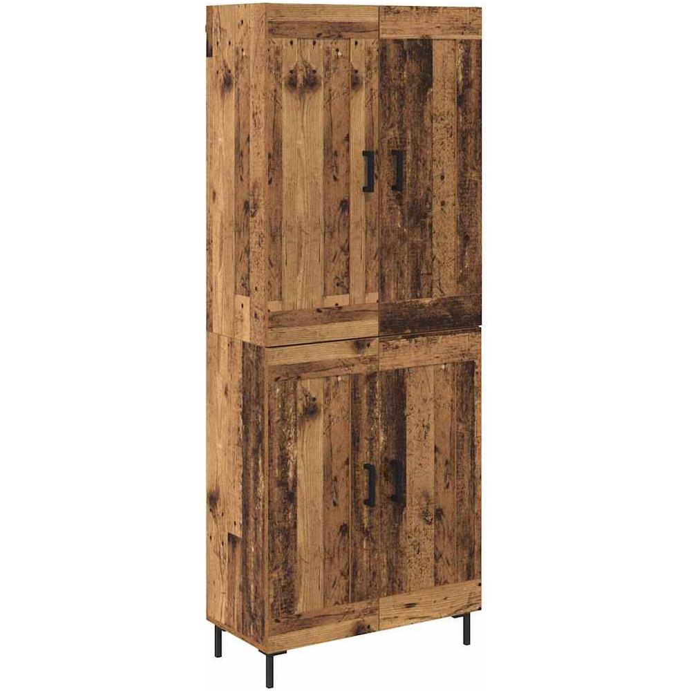 Credenza 2 pcs Legno vecchio Legno multistrato - Foto 1