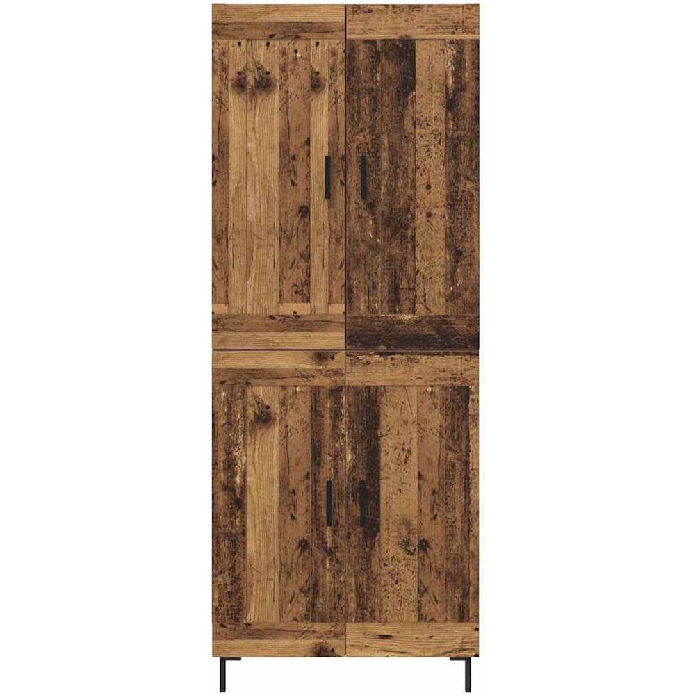 Credenza 2 pcs Legno vecchio Legno multistrato - Foto 8