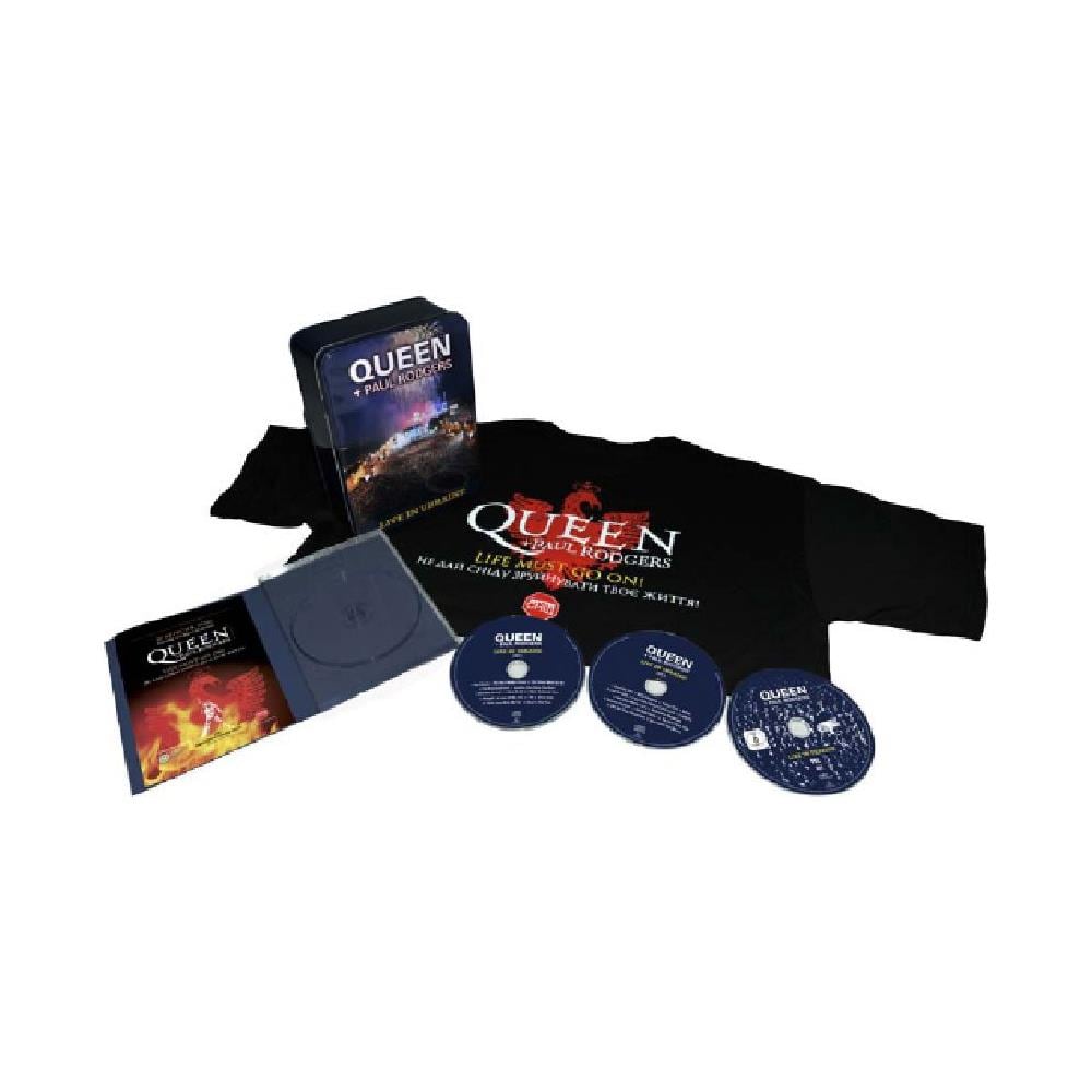 Queen + Paul Rodgers - Live In Ukraine (Ltd Tinbox) (Dvd+2 Cd+T-Shirt)  - Foto 1
