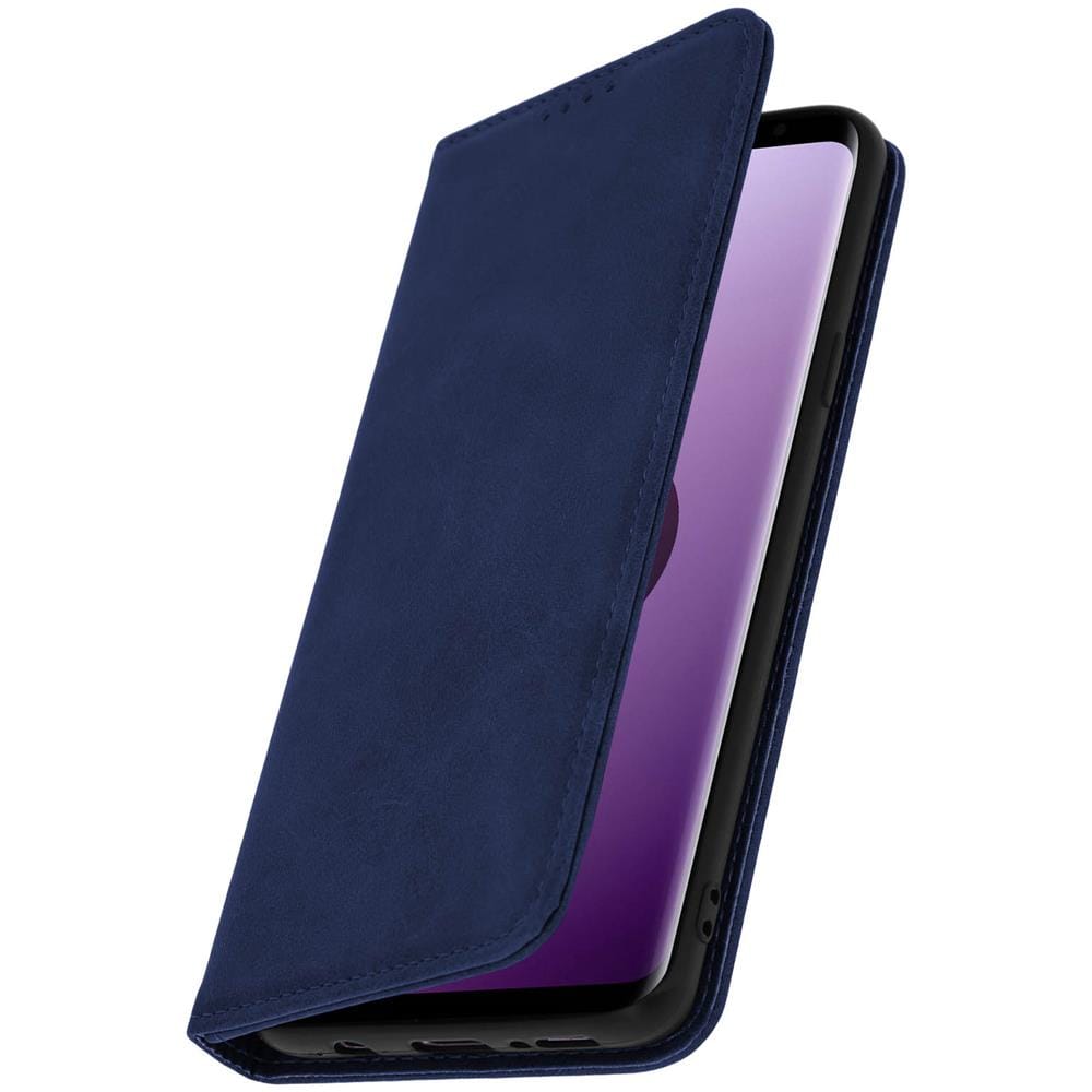 Custodia Galaxy S9 Plus Portacarte Funzione Supporto Cover Silicone Blu - Foto 2