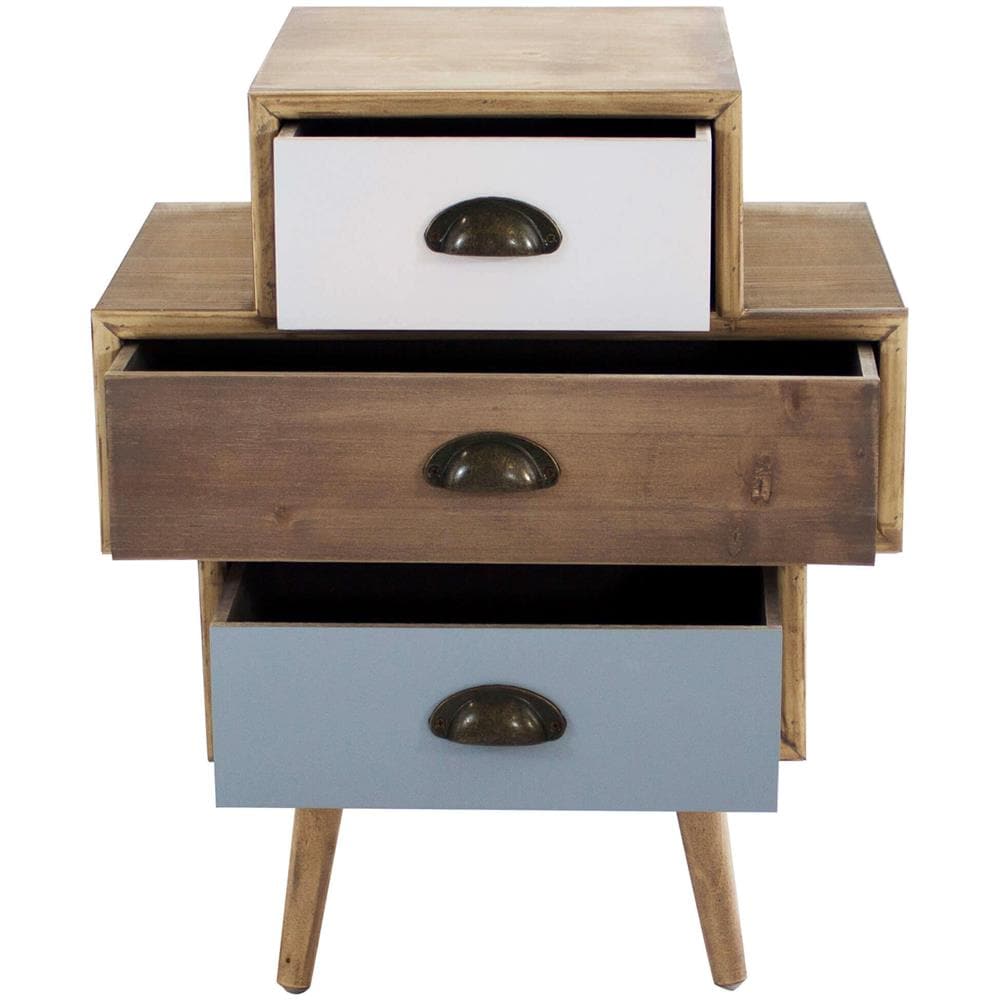 Adeline - Mobiletto 3 Cassetti In Mdf Multicolor - Foto 2