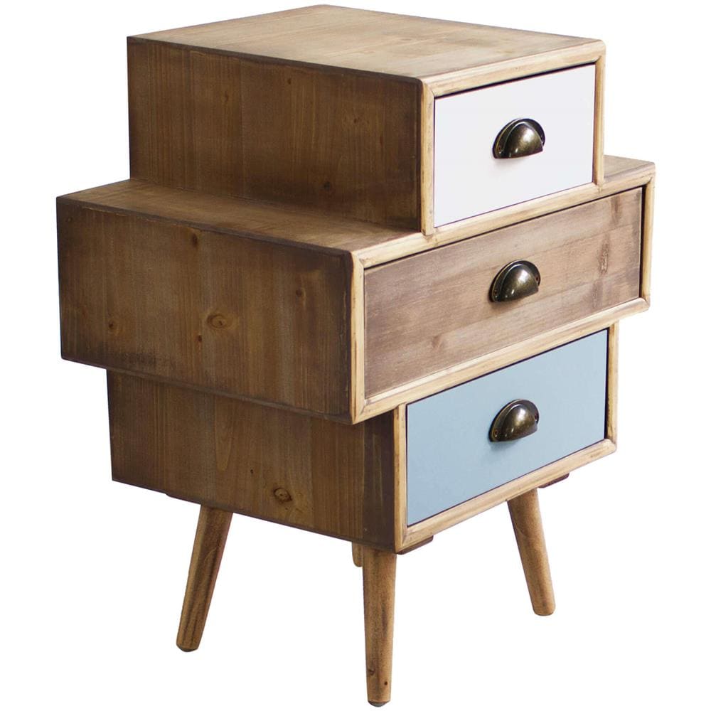 Adeline - Mobiletto 3 Cassetti In Mdf Multicolor - Foto 1