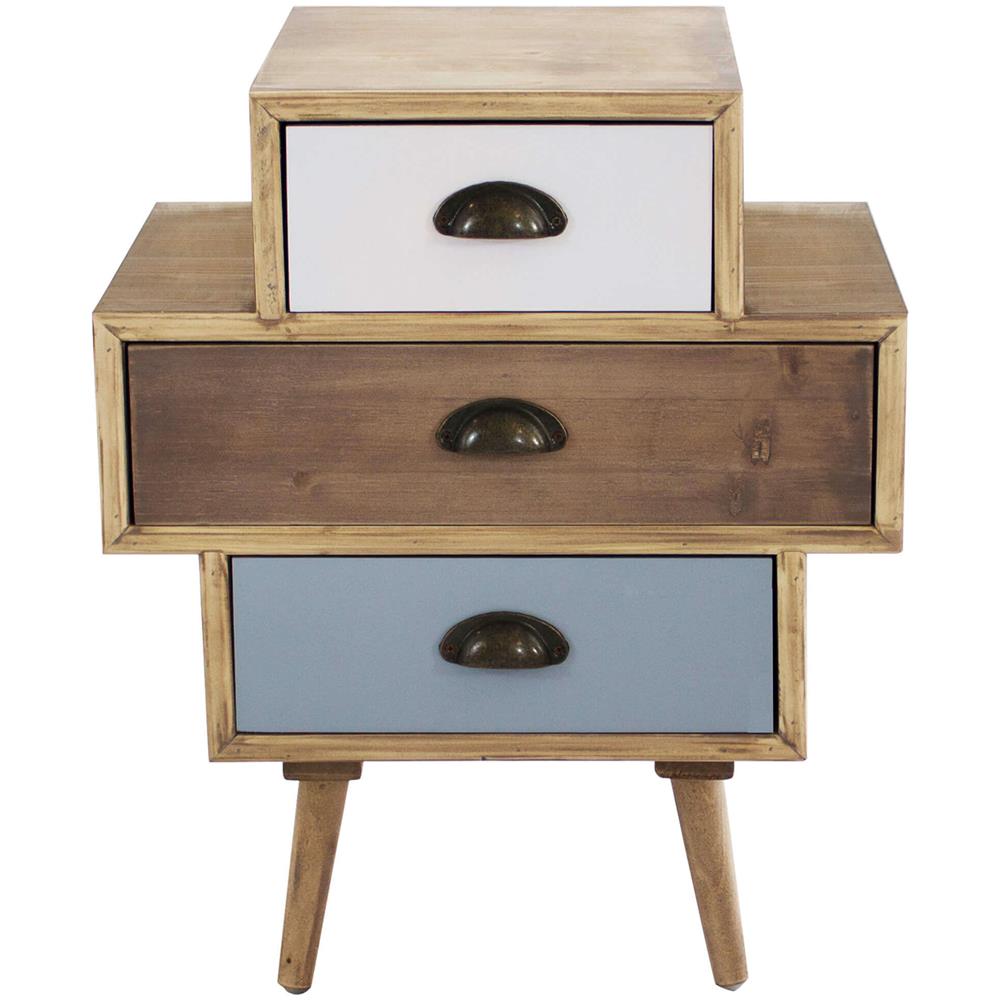 Adeline - Mobiletto 3 Cassetti In Mdf Multicolor - Foto 4