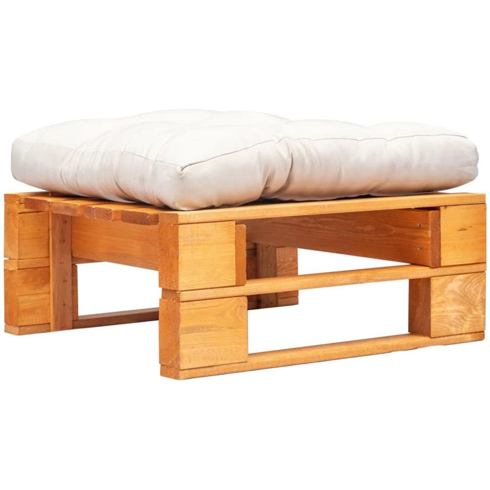 Divano Da Giardino A Pallet Cuscino Sabbia Legno Marrone Miele - Foto 1