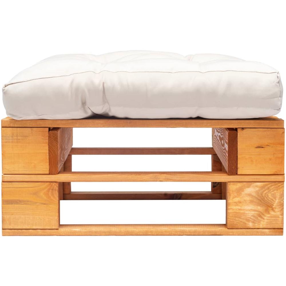 Divano Da Giardino A Pallet Cuscino Sabbia Legno Marrone Miele - Foto 2