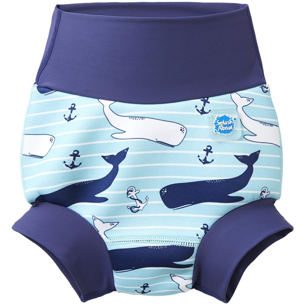 Splash A Proposito Del Capretto Del Bambino Di Nuovo E Migliorato Felice Pannolino Blu (vintage Moby) 6-12 Mesi - Foto 1