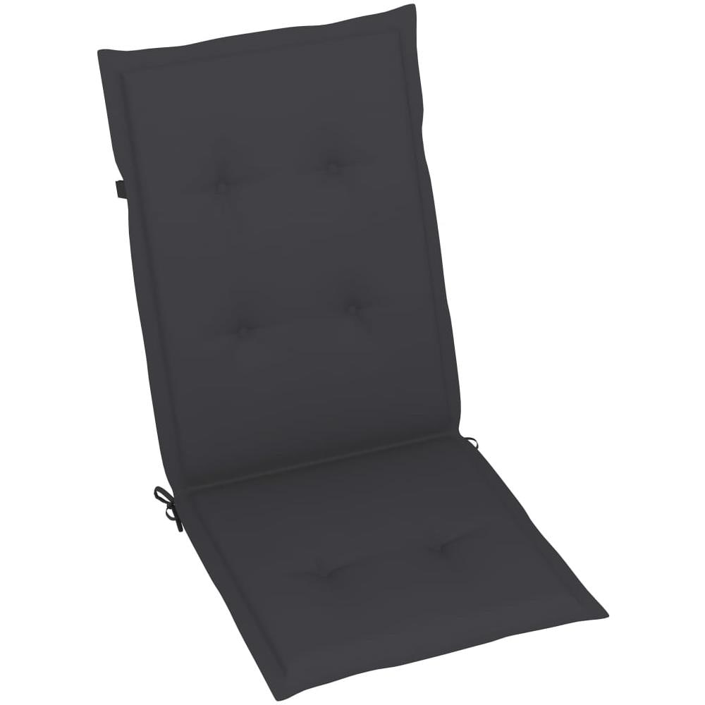 Cuscini Per Sedie Da Giardino 6 Pz Antracite 120x50x4 Cm - Foto 2