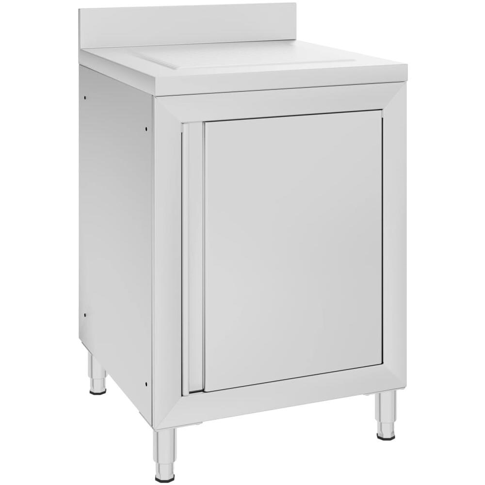 Mobiletto Da Cucina Commerciale Con Gocciolatoio Acciaio Inox - Foto 1