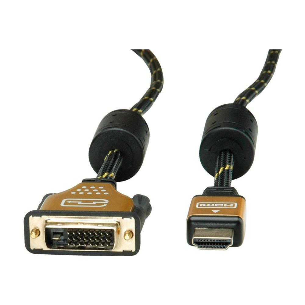 11.04.5891 2m HDMI DVI Nero, Oro cavo e adattatore video - Foto 2