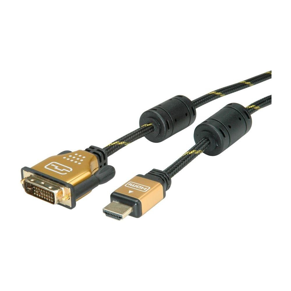 11.04.5891 2m HDMI DVI Nero, Oro cavo e adattatore video - Foto 4