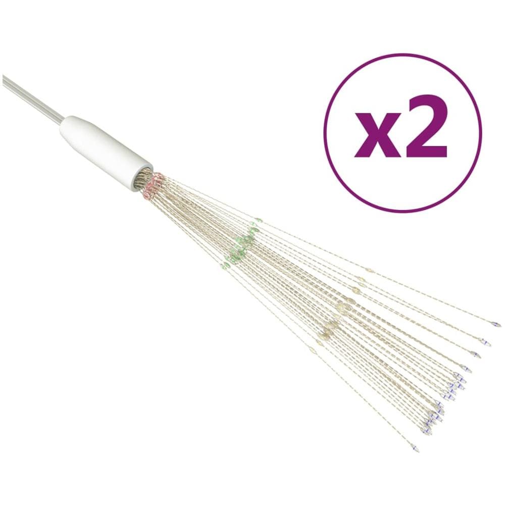 Luci di Natale Fuochi Artificio 2pz Multicolore 20cm 280 LED - Foto 2