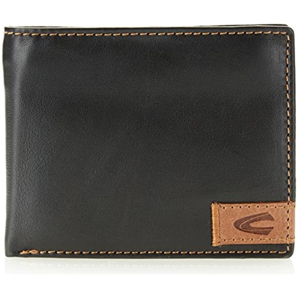 , California Portafoglio Leder 12 Cm, Nero (schwarz), 12,5x2x9,5 (1)  - Foto 1