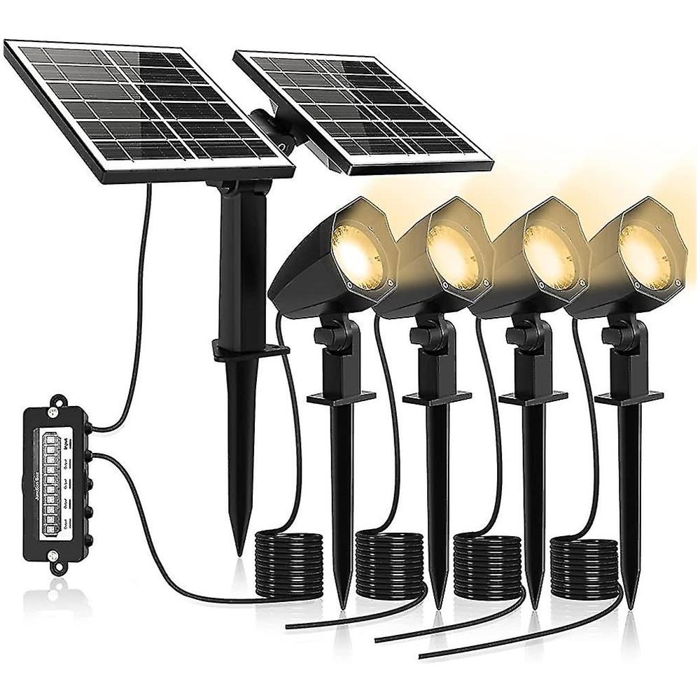 Uonlytech 1Pcs Apparecchi Di Posto Esterno Luce Solare Pilastro Luci Con Il Molo Di Montaggio Della Piattaforma Di Base Recinzione Luce Per Tappo - Foto 11