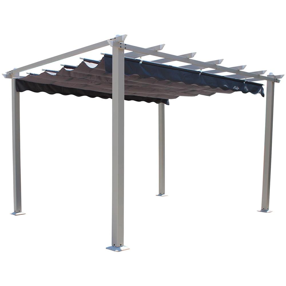 Gazebo Astoria 300x400 Cm Con Telo, Tortora Grigio - Foto 1