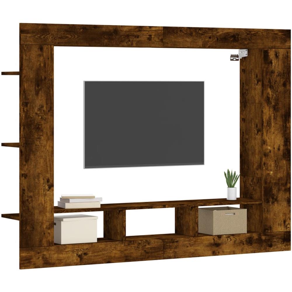 Mobile Porta Tv Rovere Fumo 152x22x113 Cm In Legno Multistrato - Foto 3