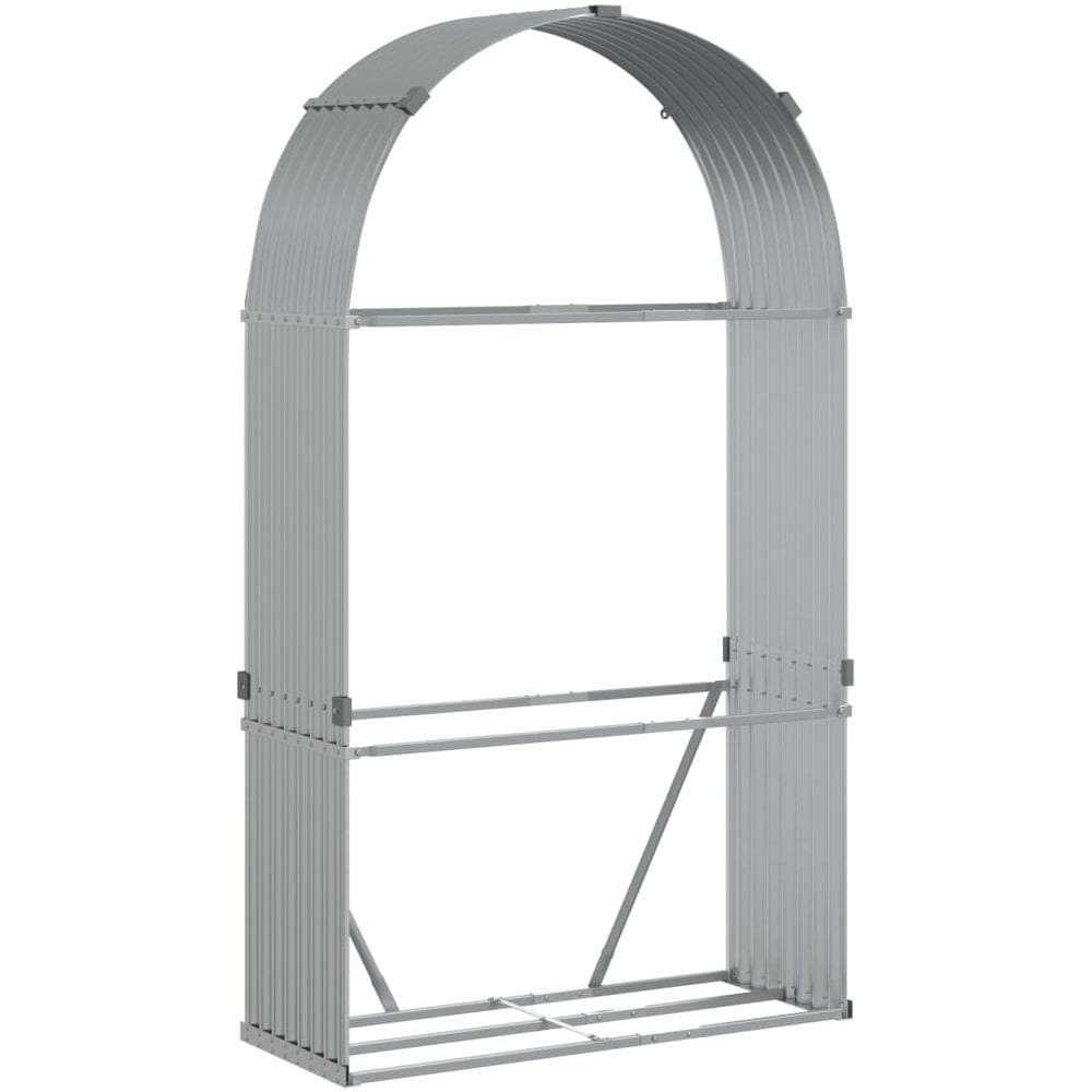 Portaceppi Argento 120x45x210 Cm In Acciaio Zincato - Foto 2
