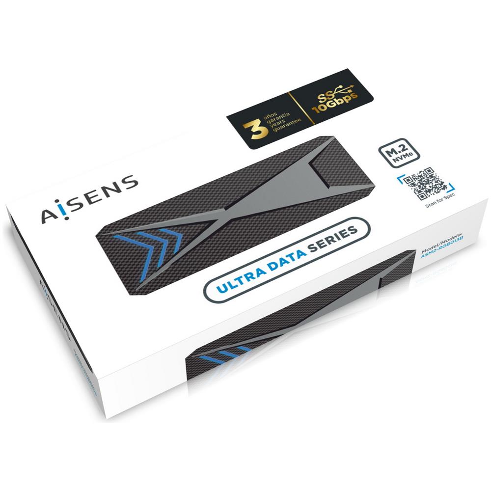 ASM2-RGB013B contenitore di unità di archiviazione Box esterno SSD Nero M. 2 - Foto 6