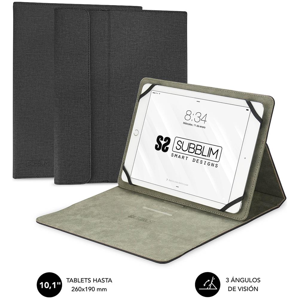 UNIVERSAL CLEVER STAND TABLET CASE 9.6" - 11" BLACK SUB-CUT-1CT001 - Foto 1
