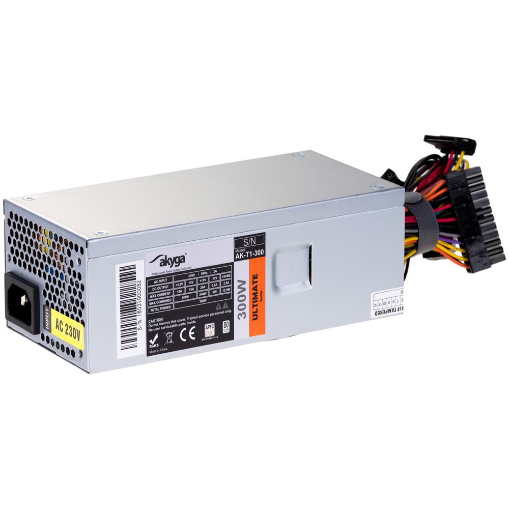 AK-T1-300 alimentatore per computer 300 W 24-pin ATX TFX Alluminio - Foto 1