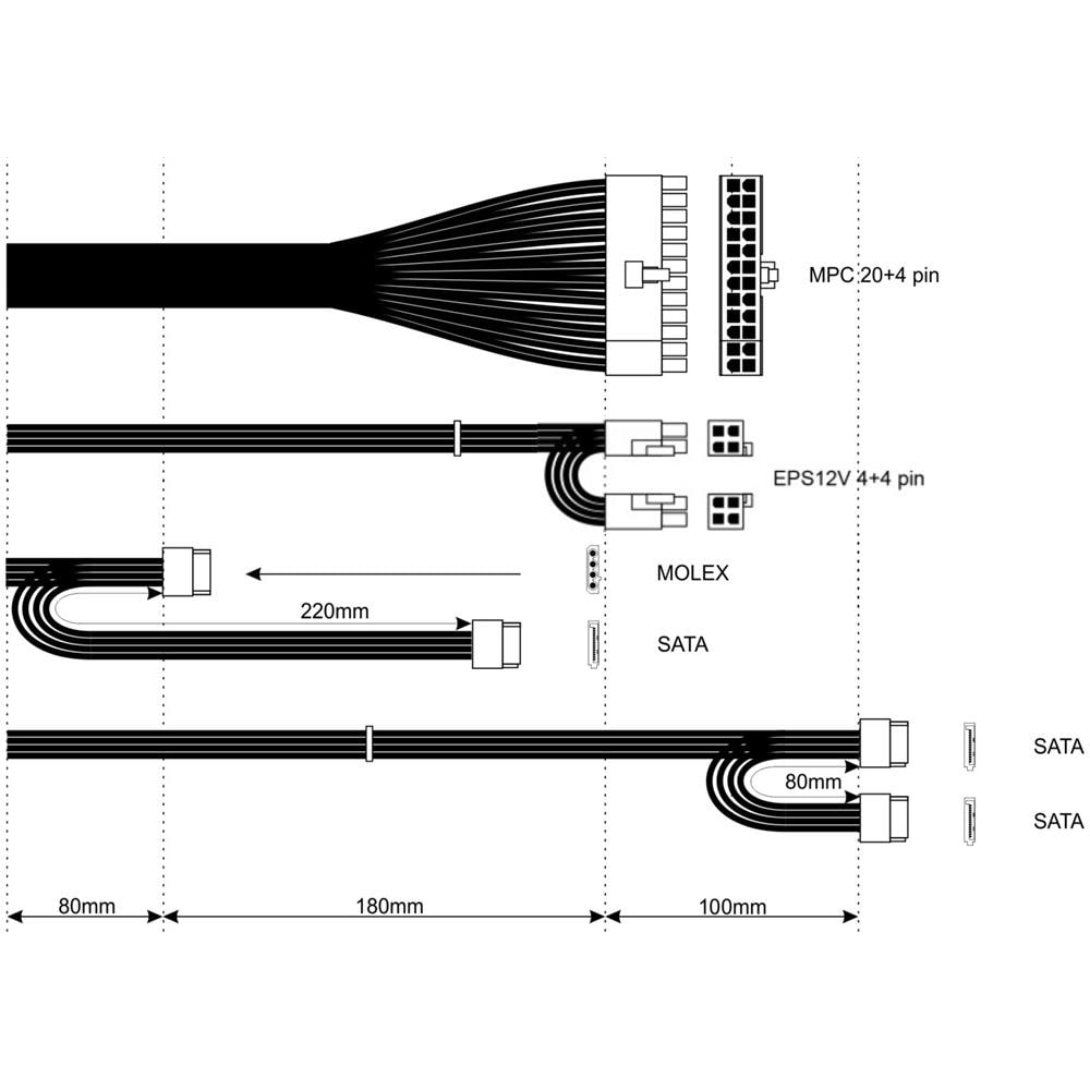 AK-T1-300 alimentatore per computer 300 W 24-pin ATX TFX Alluminio - Foto 3