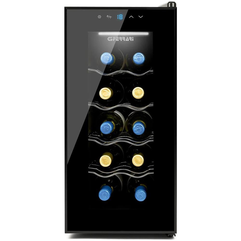 Cantinetta Vino G90047 a Libera Installazione con Capacità 10 Bottiglie Classe Energetica E Colore Nero - Foto 1