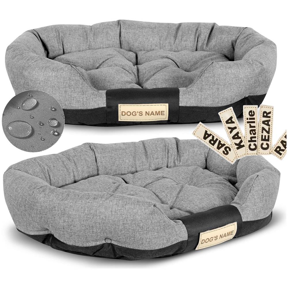 Cuccia per cani personalizzabile 100x75 cm impermeabile grigio - Foto 1