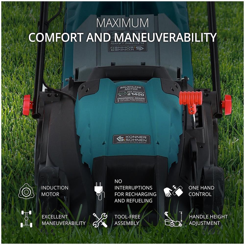 Tosaerba Elettrico Ks 38lm-bl Potenza Del Motore, W 1400 Tensione, V 230 ~ 240 - Foto 2