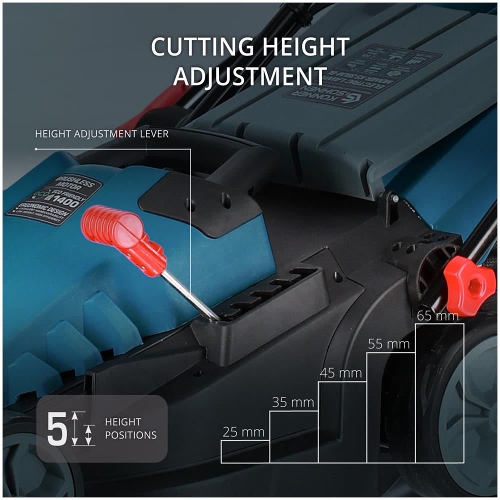 Tosaerba Elettrico Ks 38lm-bl Potenza Del Motore, W 1400 Tensione, V 230 ~ 240 - Foto 4