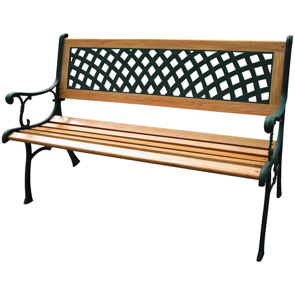 Panca Rombo in ghisa - legno - ABS - Foto 1