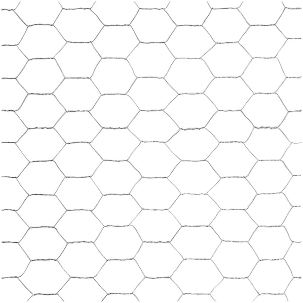 Rete Metallica Acciaio Zincato 25x1,5 M Trama Esagonale Argento - Foto 4