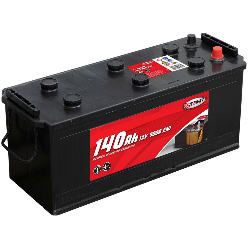 Batteria Autocarro 140ah 12v 900a Specifica Per Autocarro Polo Positivo Sinistro Piedini - Foto 2