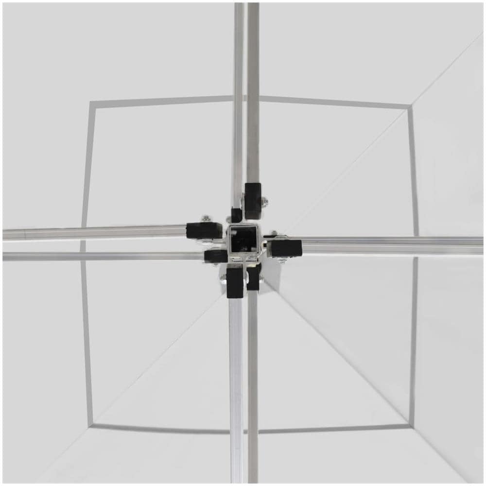 Gazebo Pieghevole con Pareti in Alluminio 3x3 m Bianco - Foto 2