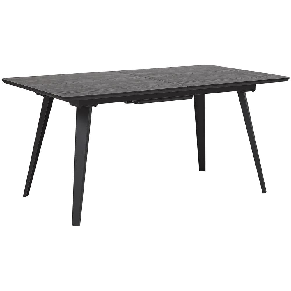 Tavolo Da Pranzo Allungabile Effetto Legno Nero 160/200 X 90 Cm Irvington - Foto 1