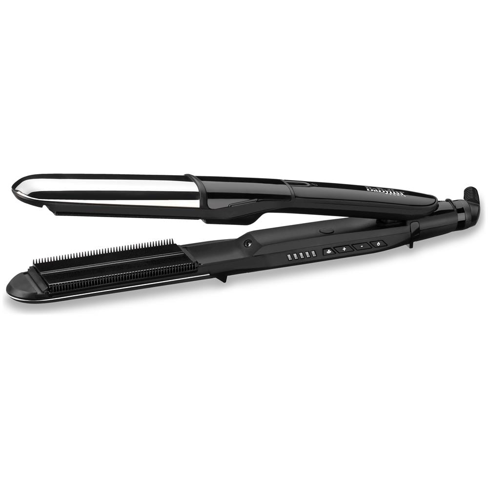 Steam Mist Styler Piastra Per Capelli Vapore Nero, Argento 67 W 2,5 m - Foto 1