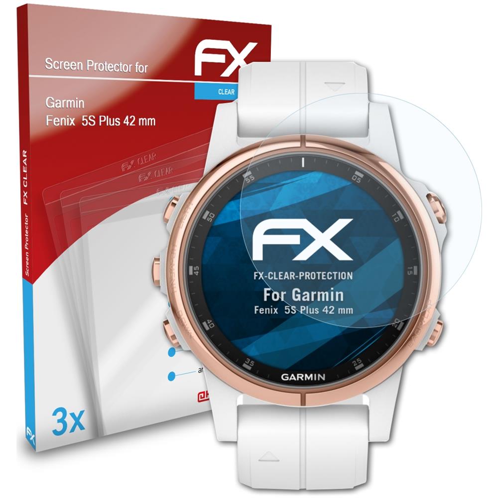 ATFOLIX - Protezione Pellicola Dello Schermo Compatibile Con Garmin Fenix  5s Plus 42 Mm Pellicola Protettiva, Ultra-trasparente Fx Proteggi Schermo  (3x) - ePRICE