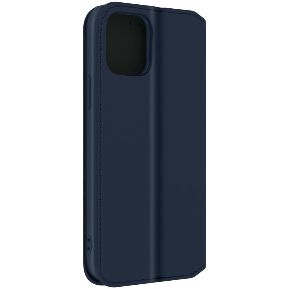 Custodia Folio Iphone 12 Pro Max Portafoglio Funzione Supporto Video Blu - Foto 2