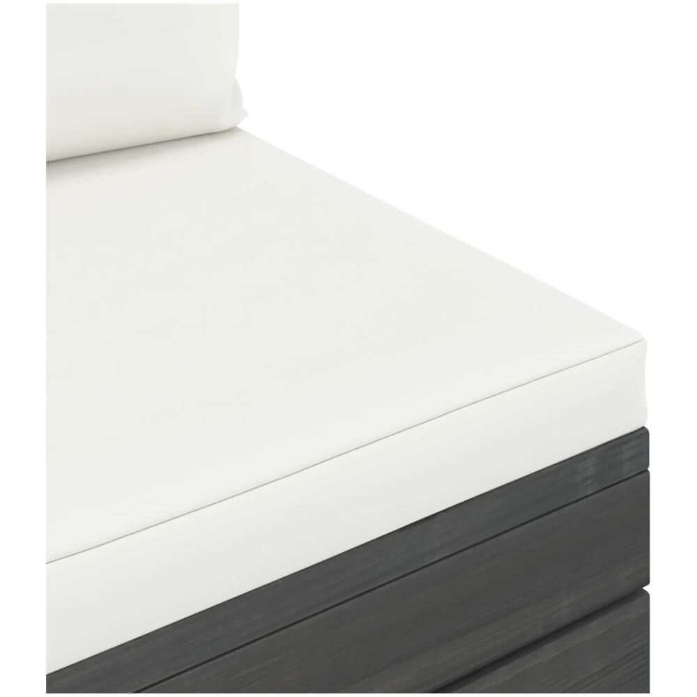 Set Divani da Giardino su Pallet 2 pz con Cuscini Massello Pino - Foto 1