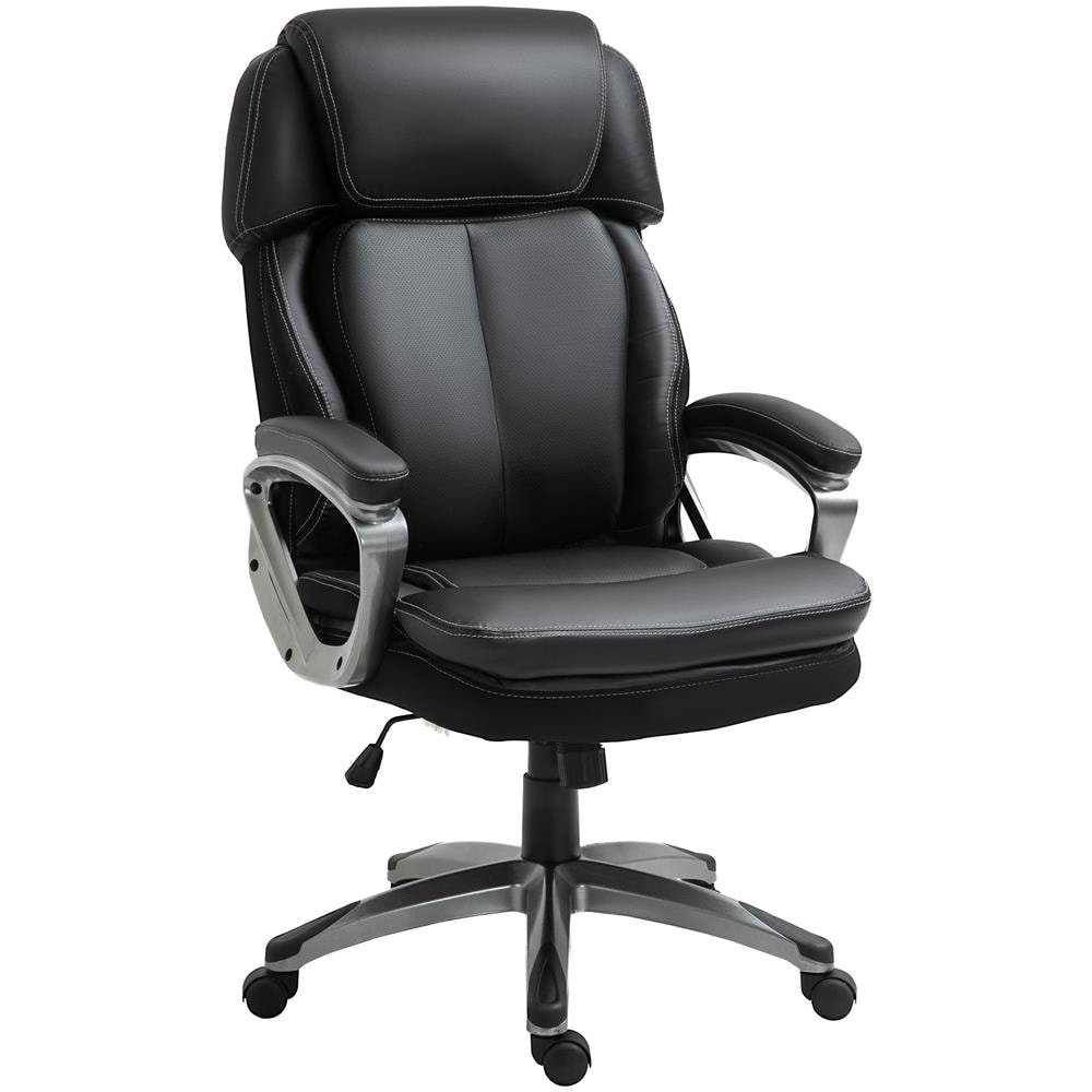 Vinsetto - Poltrona Da Ufficio Ergonomica Con Poggiatesta, Altezza  Regolabile E Dondolo - Nero - ePRICE