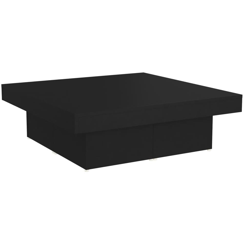 Tavolino da Salotto Nero 90x90x28 cm in Legno Multistrato - Foto 2