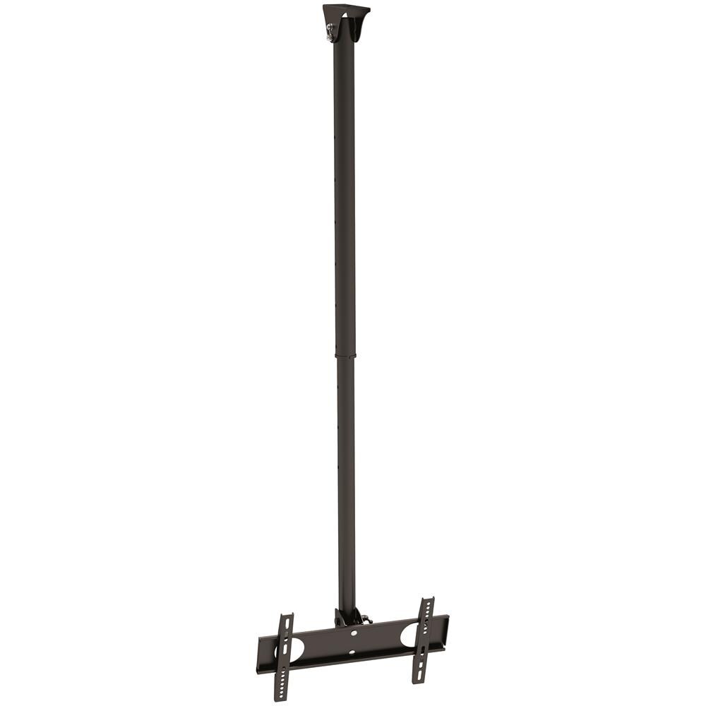 Supporto Professionale Da Soffitto Con Altezza Regolabile Per Monitor Con Portata 50kg E Vesa Fino A 400x400mm, Nero - Foto 1