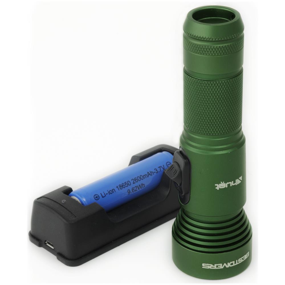 Xhunt-r Lampada 920 Lumen 18650 Ricaricabile Verde - Foto 1