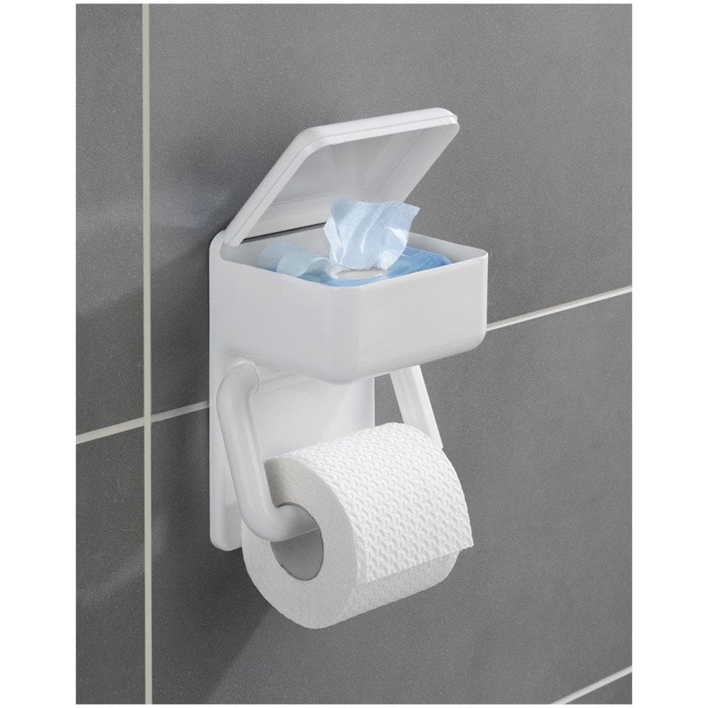 Porta Carta Igienica Con Contenitore Per Esempio Salviette Umidificate, 2in1, - Foto 2