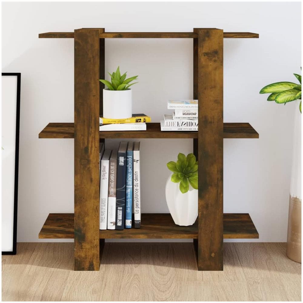 Libreria / divisorio Rovere Fumo 80x30x87 Cm - Foto 3