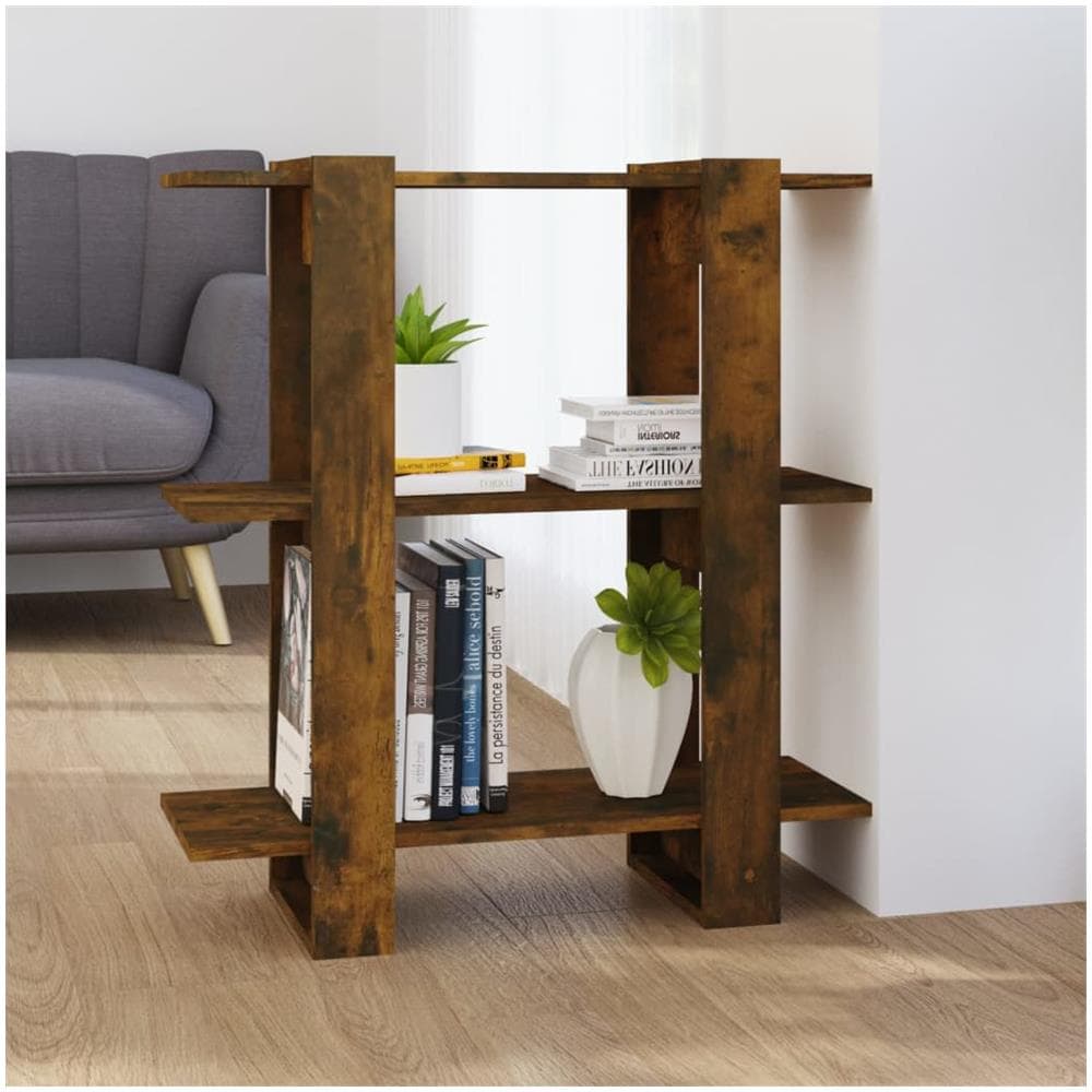 Libreria / divisorio Rovere Fumo 80x30x87 Cm - Foto 1