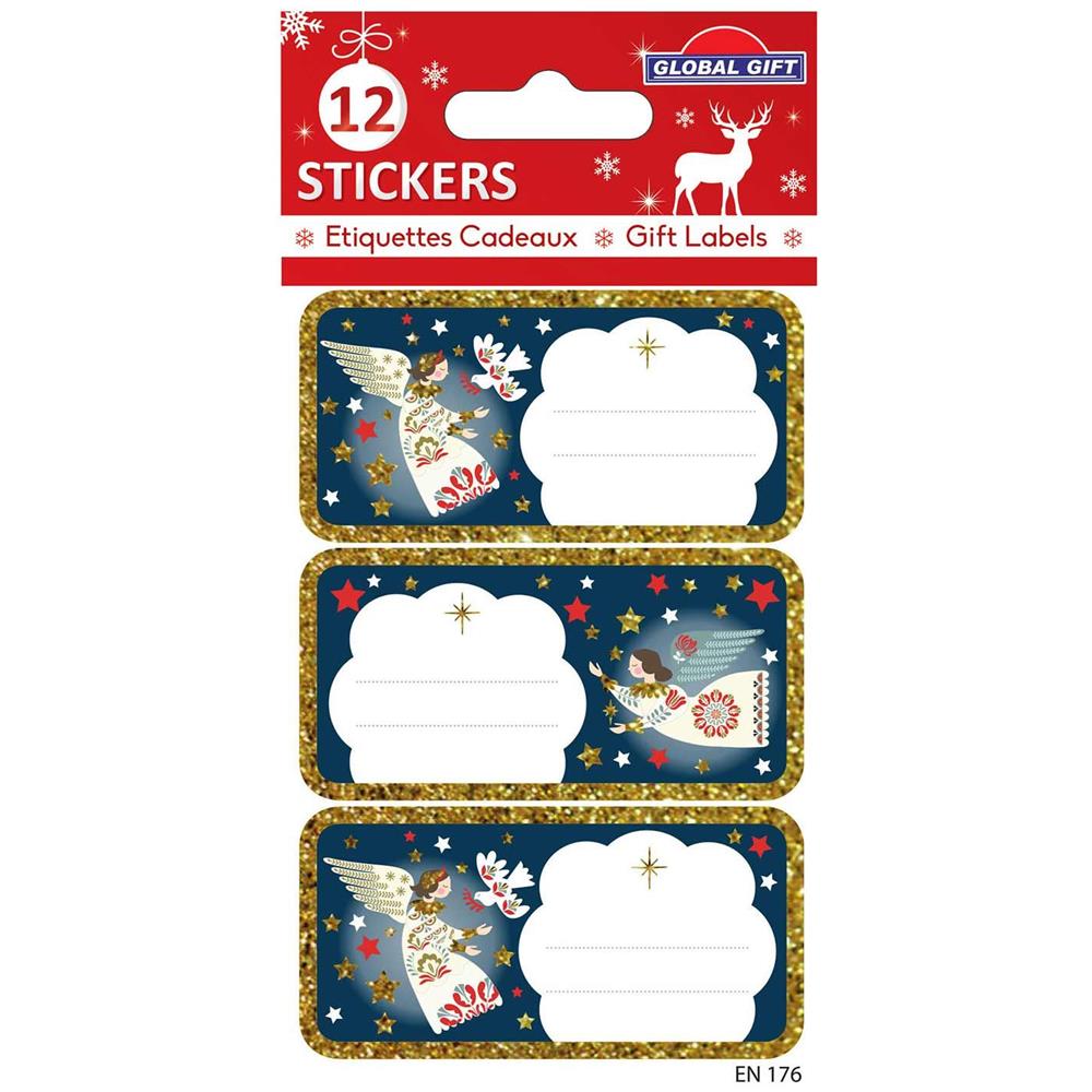 12 X Adesivi Natalizi - Angeli Di Natale - Foto 1