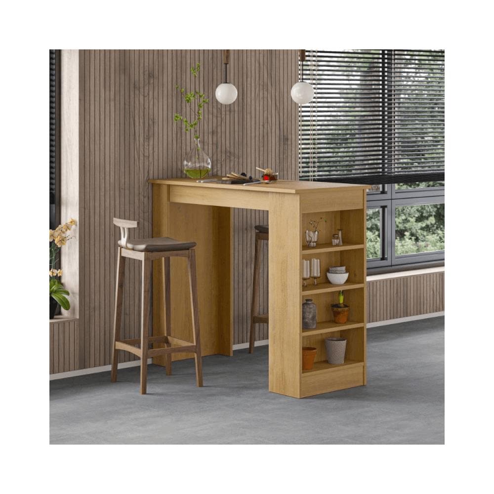 Penisola Da Cucina Tavolo Alto Swallow Rovere - Foto 1