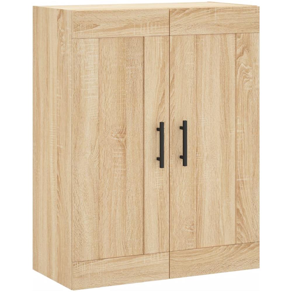 Armadietti A Parete 2 Pz Rovere Sonoma In Legno Multistrato - Foto 2