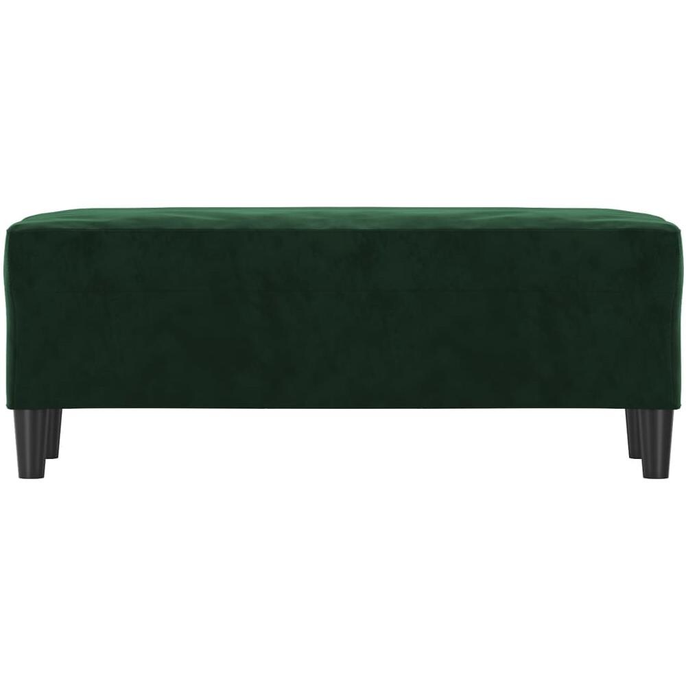 Panca Verde Scuro 100x35x41 Cm In Velluto - Foto 3